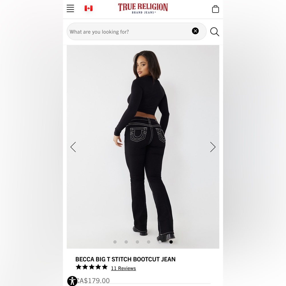 **NWT** BECCA BIG T STITCH BOOTCUT JEAN - Picture 2 of 7